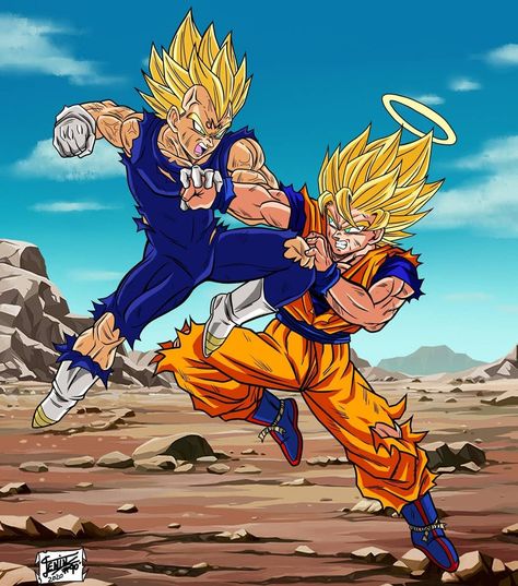 Majin Goku, Vegeta Vs Goku, Goku Images, Super Vegeta, Majin Vegeta, Dragon Ball Wallpaper Iphone, Goku Wallpaper, Goku Vs, Goku Super