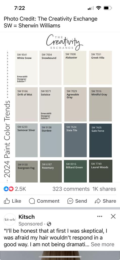 Stained Bathroom Cabinets, Mindful Gray, Greek Villas, Trending Paint Colors, Agreeable Gray, Slate Tile, Bathroom Cabinets, Color Trends, Lake House