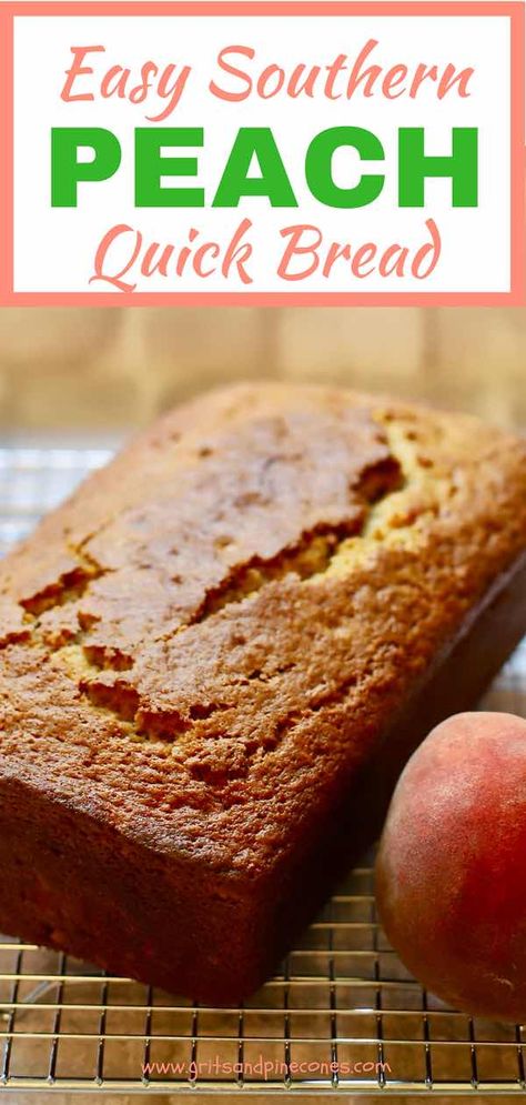 Peach Quick Bread, Peach Bread, Frozen Peaches, The Best Banana Bread, Dessert Aux Fruits, Fruit Bread, Gateaux Cake, Crunchy Pecans, Best Banana Bread