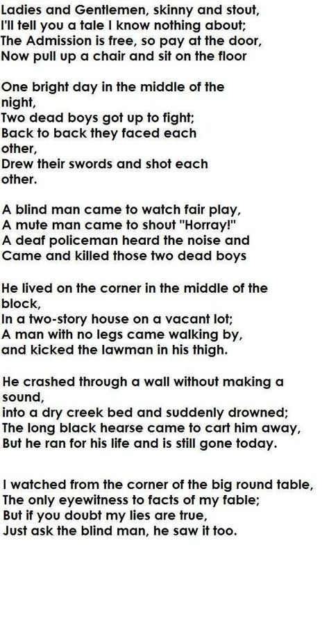 I love this poem (Two Dead Boys) - Imgur Books And Tea, Funny Poems, The Poem, Catholic Prayers, Poem Quotes, What’s Going On, Riddles, Poetry Quotes, Pretty Words