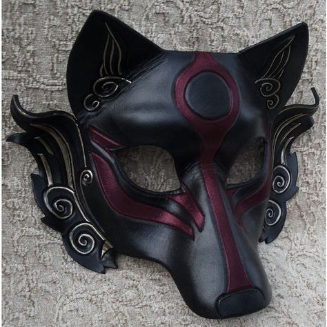 black leather wolf mask ❤ liked on Polyvore featuring masks, accessories, leather costumes, wolf halloween costume and wolf costume Pantheon Lol, Wolf Costume, Kitsune Mask, Wolf Mask, Japanese Mask, Fox Mask, Leather Mask, Skull Mask, Cool Masks