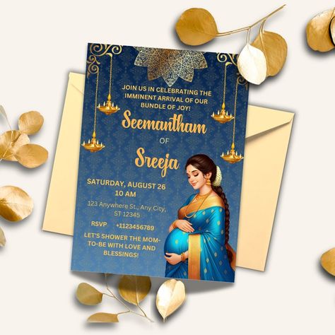 👶✨ Celebrate the Miracle of New Life! ✨🌸Introducing our adorable baby shower or Seemantham invite template! 🎉💖 Download now and let the countdown to cuddles and cuteness begin! Click on the link in bio to shop! #indianbabyshower #indianbabyshowerinvitations #indianbabyshowerceremony #seemantham #seemanthaminvitation #seemanthaminvite #sreemantham #sreemanthaminvitation #sreemanthaminvite #seemanthamceremony #godhbharaiceremony #godhbharaifunction😚 #godhbharaiinvite Sreemantham Invitation, Indian Baby Shower Invitations, Indian Invitation Cards, Indian Baby Showers, Baby Shower Invitations Design, Indian Baby, Card Model, Invitation Baby Shower, Invite Template