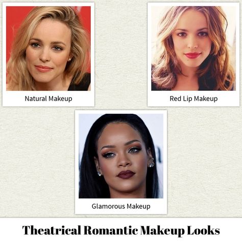 Natural Lipstick Shades, Theatrical Romantic Kibbe, Theatrical Romantic Style, Romantic Kibbe, Kibbe Romantic, Thick Eyeliner, Romantic Makeup, Theatrical Romantic, Shimmery Eyeshadow