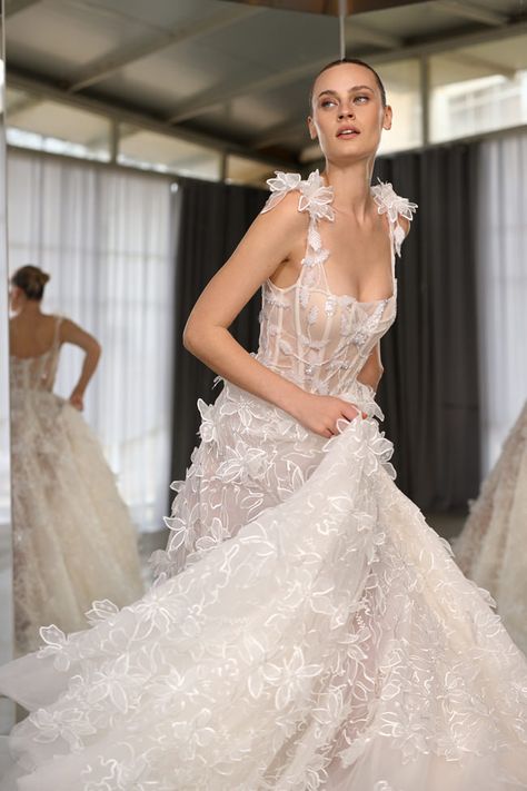 Galia Lahav Bridal, Bridal Trends, Galia Lahav, Fairy Wedding, Couture Bridal, Lace Corset, Dress Inspiration, A Line Gown, Spring 2023