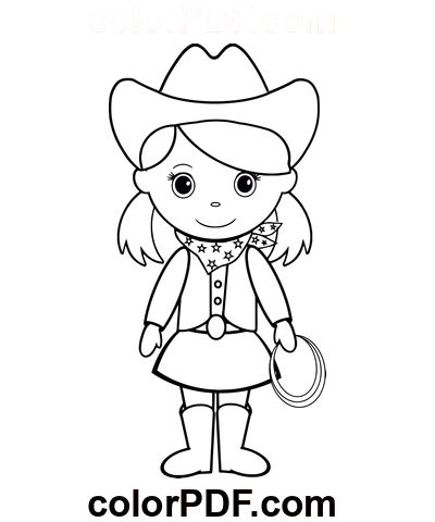 Cowgirl – Coloring Pages and Books in PDF Cowgirl Coloring Pages, Cowboy Coloring Pages, Cowgirl Character, Learning People, Saloon Girls, Wild Wild West, Cowgirl Art, Cowgirl And Horse, Coloring Pages For Boys