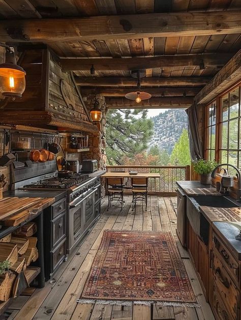 Off The Grid Homes, Off Grid Kitchen, Affordable House Plans, Off Grid Cabin, Outdoor Kitchens, Best Places To Live, Off Grid Living, Exterior Decor, Stylish Home Decor