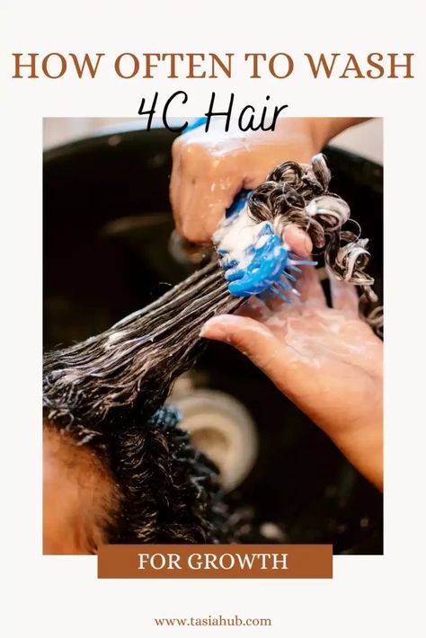 How Often Should You Wash 4C Hair For Maximum Growth - Tasiahub 4c Natural Hair Products For Growth, Hydrate 4c Natural Hair, How To Maintain 4c Natural Hair, How Often Should I Wash My Hair, 4c Hair Products For Growth, Stretching 4c Hair, 4c Hair Growth Tips, Wash 4c Hair, Hair Growrh