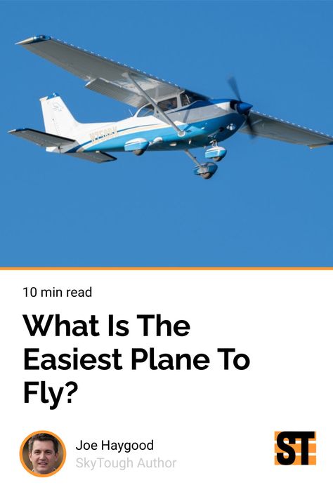 When you’re starting out as a pilot, choose a plane that's easy to fly. In this expert review, we’ll go over why the Cessna 172 is the easiest plane to fly. Cessna 172 Skyhawk, Aviation Education, Commercial Plane, Cessna 172, Pilots Aviation, Basic Knowledge, Aviation Industry, A Plane, Automotive Industry