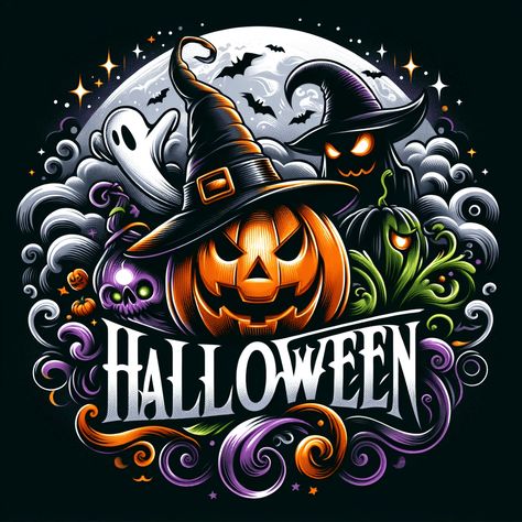 Halloween Sublimation Ideas, Sublimation Designs Halloween, Halloween Png Images Free, Halloween Png Images, Halloween Svg Free, Free Halloween Sublimation Designs, Halloween Logo, Halloween Fan Merchandise T-shirt With Sublimation Print, Automotive Logo Design