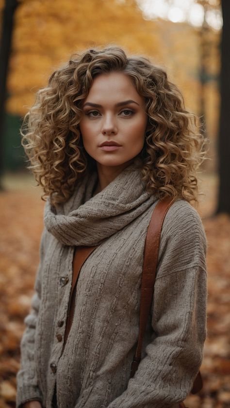 Explore the ultimate autumn curly hairstyles trend for 2024 Whether you have long short or medium curly hair these cute and easy styles are perfect for school or every day Achieve the perfect soft aesthetic look with these curly hair ideas Curly Hair Women Aesthetic, Playful Hairstyles, Medium Curly Hair, Curly Hair Ideas, Soft Autumn Color Palette, Leaves Changing Color, Medium Curly, Cute Curly Hairstyles, Medium Curly Hair Styles