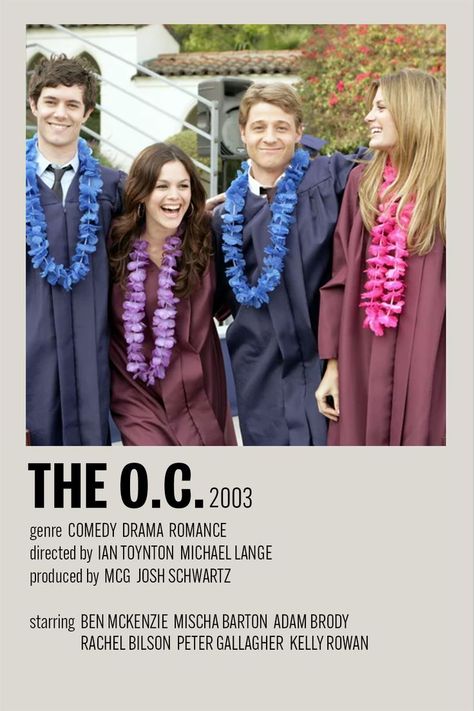 Show Polaroid Poster, Oc California, Peter Gallagher, Ben Mckenzie, Adam Brody, Mischa Barton, Polaroid Poster, Rachel Bilson, The Oc