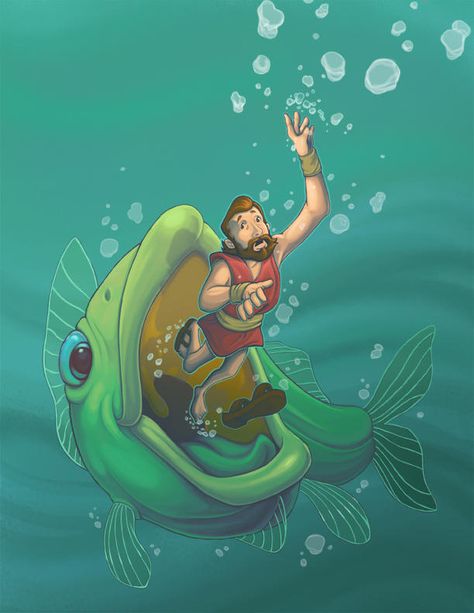 The Story of Jonah by https://www.deviantart.com/wilsonwjr on @DeviantArt Jonah Bible, Job Bible, Highlights Magazine, Water Kids, Jonah And The Whale, Story Drawing, Bible Images, Bible Characters, Bible Pictures