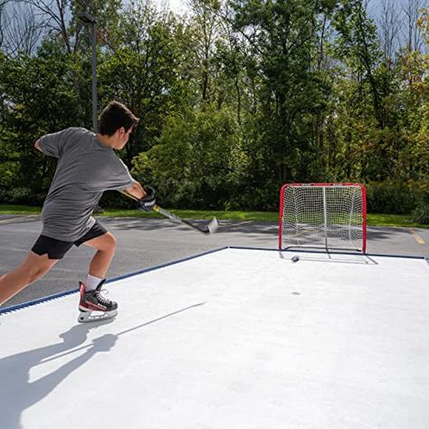 Synthetic Ice Rink, Backyard Ice Rink, Synthetic Ice, Backyard Spa, Hockey Training, Ice Skating Rink, Hockey Season, Hockey Gifts, Ice Rink