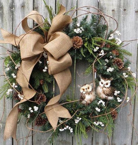 Rustic winter decor