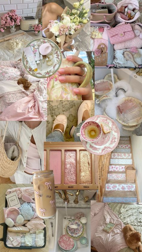 #collage #aesthetic #pink #pinkaesthetic #cleangirl #fleurholme #loveshackfancy #brookieyancey #laylablue London Fashion School, Victorian Palace, Wallpapers Layout, Loveshackfancy Aesthetic, Pink Pastry, I Choose Peace, Shabby Chic Aesthetic, That Girl, Spring Fun