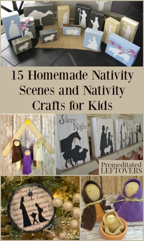 Homemade Nativity, Nativity Crafts For Kids, Crafts For Kids At Home, Thanksgiving Elementary, Thanksgiving Posts, Christmas Nativity Scene Diy, Christian Christmas Crafts, Nativity Scene Crafts, Kids Diy Crafts