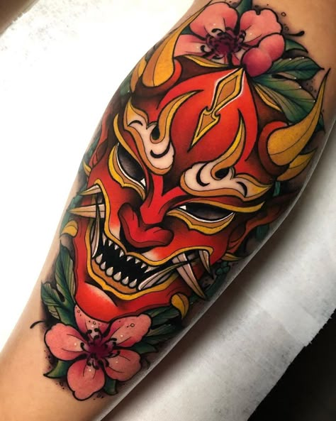 Hannya Maske Tattoo, Mascara Hannya, Hannya Maske, Oni Mask Tattoo, Hannya Mask Tattoo, Neo Tattoo, Neotraditional Tattoo, Yakuza Tattoo, Irezumi Tattoos