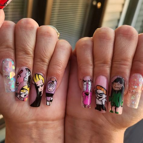 Cartoon network characters nails Cartoon Network Nails, Cartoon Network Characters, Cartoon Nails, Nails Ideas, Cartoon Network, Stylish Nails, Nails, Quick Saves