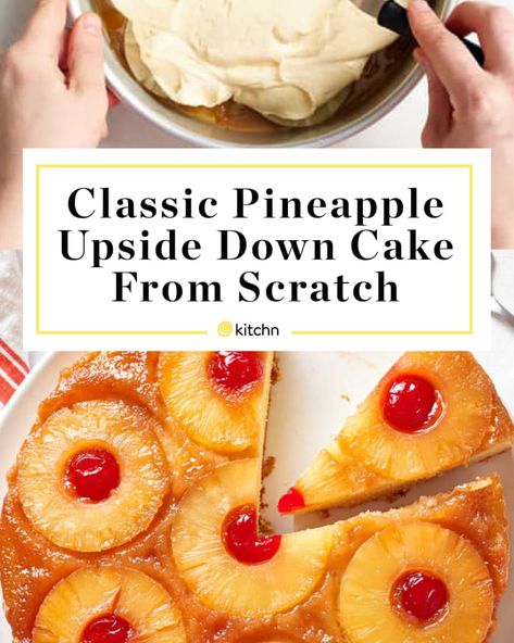 Pinapple Cake Upside Down Homemade, Pinnacle Upside Down Cake, Small Batch Pineapple Upside Down Cake, Homemade Pineapple Upside Down Cake From Scratch, Up Side Down Pineapple Cake Recipes, Pineapple Upside Down Cake Recipe From Scratch, Pinapple Cake Upside Down Cake, Pineapple Upside Down Pound Cake, Homemade Pineapple Upside Down Cake