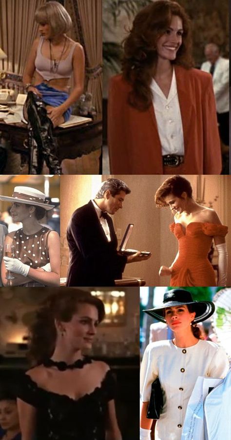 I watched Pretty Woman again and realized her outfits are all pretty much back in style now Iconic Movie Outfits Women, Pretty Woman Movie Outfits, Pretty Women Outfits Movie, Pretty Woman Outfit, Pretty Woman Film, Pretty Woman Halloween Costume, Pretty Woman Aesthetic, Pretty Woman Quotes, Vivian Ward