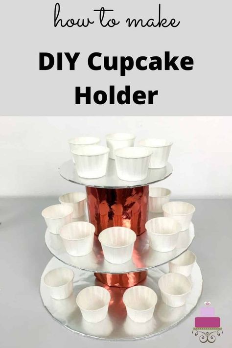 Diy Cupcake Holder, Wedding Picture List, Diy Cupcake Stand, Cupcake Holders, Cake Tower, Diy Cupcake, Cake Holder, Cake Boards, Diy Cupcakes