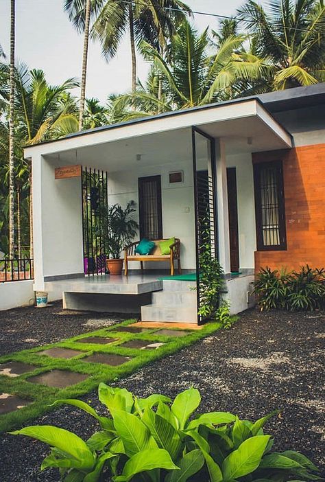 House Outer Design, Small House Front Design, Small House Elevation Design, Indian Home Design, Kerala House Design, House Design Pictures, House Arch Design, Minimal House Design, House Outside Design