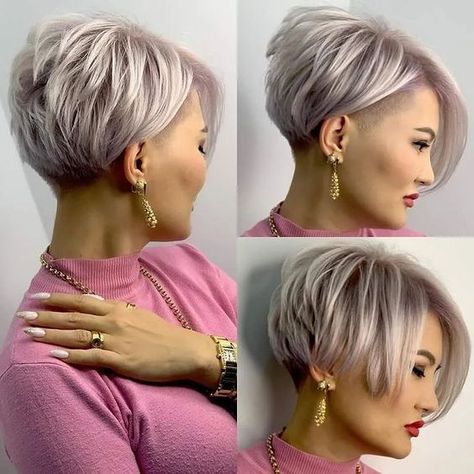 Instagram photo by Official Page Short Hair Ideas • Jan 22, 2023 at 9:20 AM Chic Short Hair, Short Hair Ideas, Pixie Haircut For Thick Hair, Short Hair Undercut, Growing Out Short Hair Styles, Blonde Pixie Haircut, 9 Am, Edgy Short Hair, Hair Summer