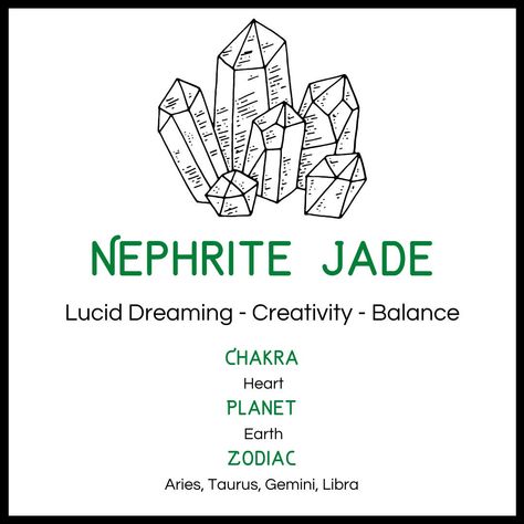 Nephrite Jade Meaning, Jade Properties, Green Jade Crystal, Crystal Witch, Arthurian Legend, Tiger Iron, Dream Recall, Iron Heart, Crystal Balls