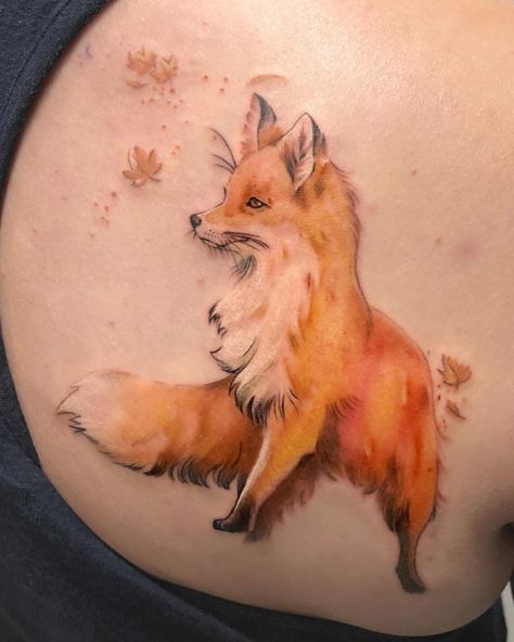 Wolf Girl Tattoos, Headdress Tattoo, Photo Realism Tattoo, Vancouver Tattoo, Pikachu Tattoo, Fox Tattoo Design, Pokemon Tattoo, Fox Tattoo, Wolf Tattoos