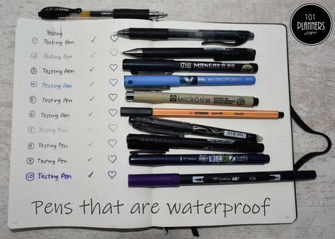 Bullet Journal Pens - Which are the Best Pens for a Bullet Journal? Best Bullet Journal Pens, Bullet Journal Pens, Pens For Bullet Journaling, Journal Pens, Pens And Markers, Blender Pen, Winter Arc, Bullet Journal Notebook, Best Pens