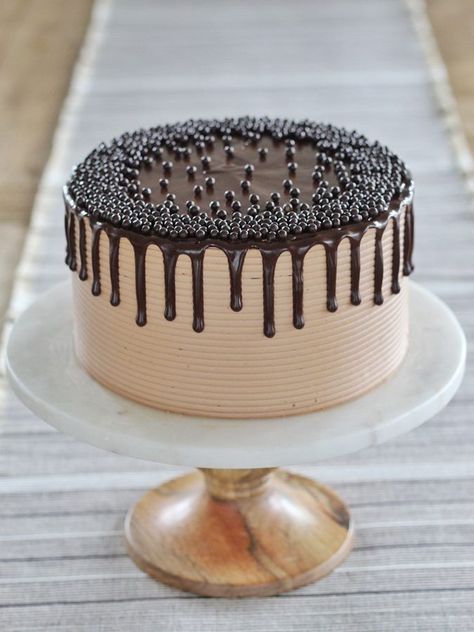 Unique Chocolate Cake Design, New Cake Ideas, Cake By Courtney, Chocolate Buttercream Recipe, Mousse Filling, Ultimate Chocolate Cake, Triple Chocolate Cake, Chocolate Cake Designs, Mini Torte