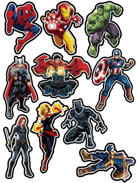 Superhero Stickers Free Printables, Marvel Cupcakes, Avengers Stickers, Kathy Griffin, Avengers Characters, Talk Shows, Cake Printing, Cupcake Toppers Printable, Avengers Comics