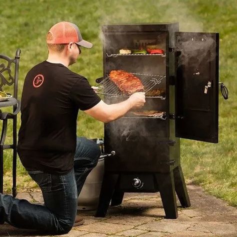 Masterbuilt Propane Smoker Recipes - Pioneer Smoke House Propane Smoker Recipes, Gas Smoker, Propane Smokers, Stove Top Grill, Best Smoker, Electric Smoker, Bbq Smokers, Smoked Ham, Smoker Recipes