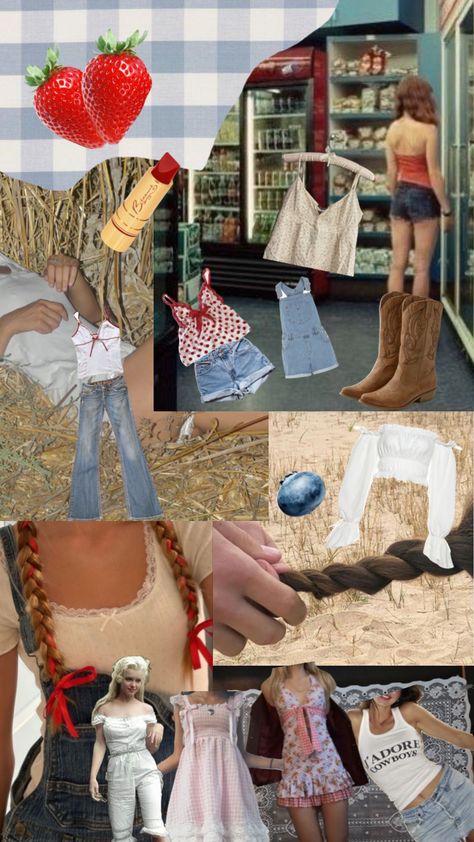 Farmers Daughter Core Outfits, Farmers Daughter Outfit Aesthetic, Farmers Daughter Aesthetic Outfits, The Farmer's Daughter Aesthetic, Farmer Girl Costume, Farmer Girl Aesthetic, Midwest Princess Aesthetic, Farmers Daughter Outfit, Farmer Daughter Aesthetic