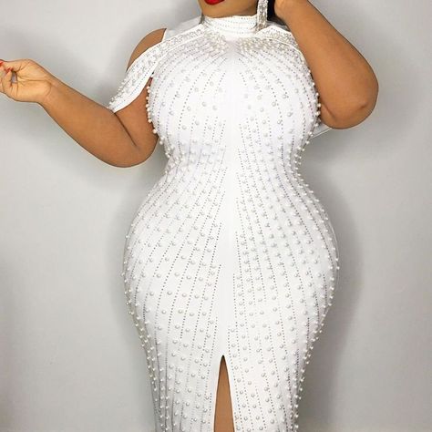 Autumn Night Out Outfit, Bodycon Plus Size, White Beaded Dress, Evening Midi Dress, Midi Dress Elegant, Bodycon Evening Dress, Night Club Dress, Dress Party Night, Plus Size Bodycon Dresses