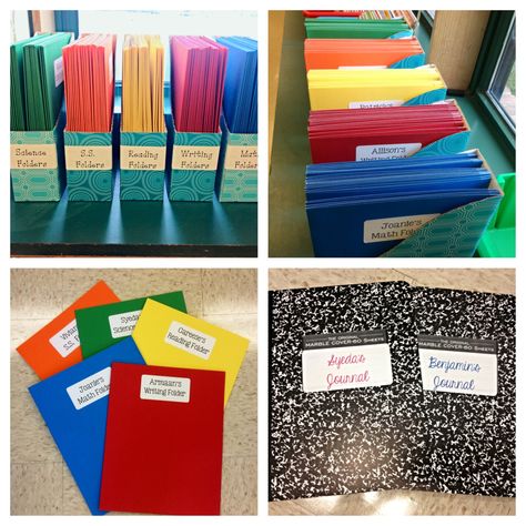 Student Folders Ideas, Student Notebook Organization, Writing Folders Third Grade, Classroom Folder Organization, Student Folder Organization, Reflective Journaling, Data Folders, Folder Storage, Journaling Drawing