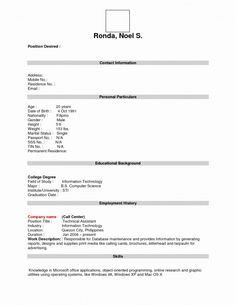 Free Blank Cv Template Download Awesome 038 Free Blank Resume Templates Resumemplate Doc Pdf Customer Service Resume Examples, Cv Templates Free Download, Resume Form, Packing List Template, Job Resume Format, Cv Template Download, Resume Pdf, Cover Letter Template Free, Minimalist Resume Template