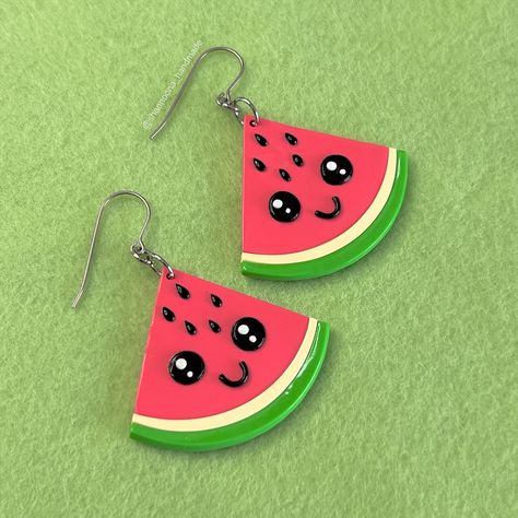 While I work on new stuff, please enjoy my watermelon earrings 😋🍉 Watermelon Earrings, February 8, New Stuff, Handmade Earrings, Perth, Work On, Watermelon, Art Prints, Pins