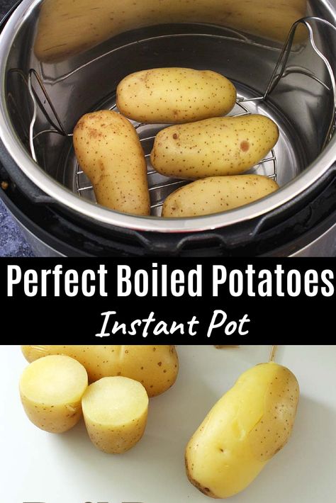 Learn how to cook or boil the potatoes in Instant pot. It is very easy and no attention required. Russet or Idaho potatoes have more starch in them. So these are good for frying or baking. Do not use this type for boiling in IP. I prefer to use red potatoes or golden potatoes. Perfect for Indian cooking. #instantpot #potatoes #kitchentips #boilpotato Cook Potatoes In Instant Pot, Potatoes In Instant Pot, Boil Potatoes, Golden Potatoes, Cook Potatoes, Cooking Quotes, Idaho Potatoes, Cooking Club, Easy Instant Pot Recipes