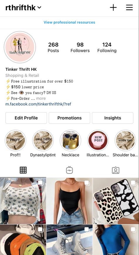 Thrift Small Business, Business Account Instagram Ideas, Business Tiktok, Instagram Small Business, Instagram Account Ideas, Instagram Business Account, Small Business Instagram, Business Instagram, My Small Business