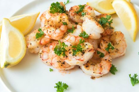 Air Fryer Frozen Shrimp - Fork To Spoon Frozen Shrimp In Air Fryer, Cook Frozen Shrimp, Air Fryer Frozen Shrimp, Shrimp In Air Fryer, Frozen Shrimp Recipes, Frozen Cooked Shrimp, Steamed Shrimp, Air Fryer Cooking, Garlic Butter Shrimp