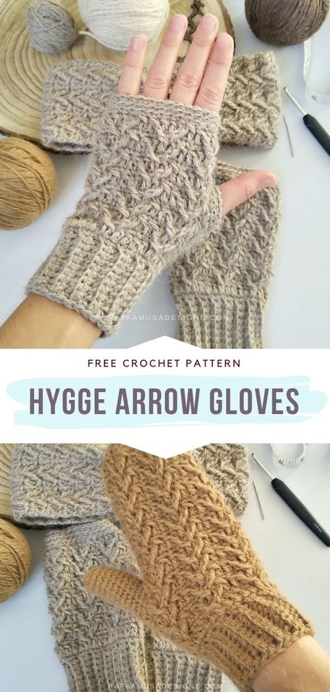 Crochet Winter Gloves Free Pattern, Crochet Fingerless Mittens Free Pattern, Knitted Gloves Free Pattern, Free Crochet Fingerless Gloves Pattern, Free Crochet Mitten Patterns, Crochet Hygge, Hygge Crochet, Crochet Gloves Fingerless, Crochet Slippers Adult Free Pattern