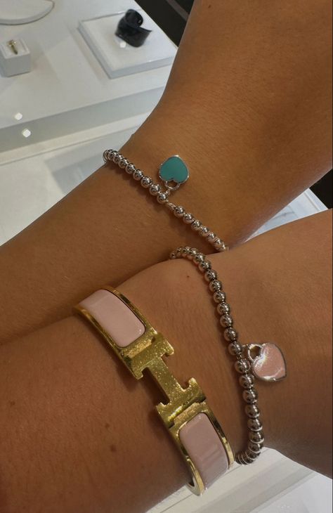 Stacking Tiffany Bracelets, Tiffany’s Bracelet, Tiffany Stack, Tiffany Bracelet Stack, Tiffany Bracelet, Silver Bracelet Stack, Gold Bracelets Stacked, Tiffany And Co Bracelet, Preppy Bracelets