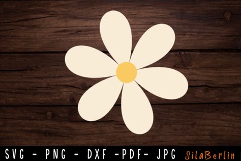 Daisy SVG , Daisy Flower Svg Files Daisy Flower Svg, Daisy Svg, Cricut Clipart, Flower Svg Files, Flower Shapes, Summer Svg, Kawaii Pig, American Flag Background, Flag Background