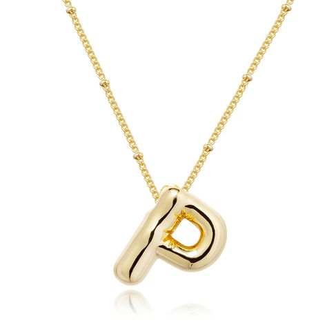 PRICES MAY VARY. 💖 Gold Letter Necklace 💖 This gold necklace for women features your choice of initials on a delicate pendant, the bubble letter pendant is very delicate and 3d, and with the gold bead-adorned chain is extra eye-catching, this unique and stylish 3d balloon jewelry is designed to make your special moments unforgettable. 💖Adjustable Size💖: The balloon letter necklace length is 16.5"+2" with extension, You can freely adjust the size so as to suit yourself, no worry about size pr Balloon Jewelry, 3d Balloon, Bubble Letter Necklace, Letter Necklace Gold, Letter Necklace Initials, Gold Initial Pendant, Dainty Initial Necklace, Gold Jewelry Gift, Bubble Letter