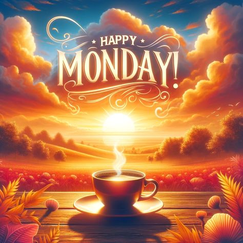 Good Monday Afternoon, Have A Great Week, Happy Monday Coffee Quotes, Good Morning Monday, Monday Morning Inspiration, Happy Monday Images, Monday Coffee, Happy Monday Morning, August Bank Holiday