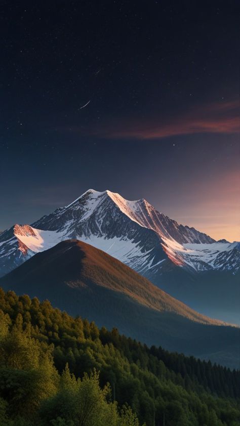 Beautiful Mountain View From Astroliya Colorado Mountains Photography, Mountain Scenery Photography, Sunset And Mountains, Mountain Collage, Volcano Pictures, Beautiful Mountain View, Mountain Trees, Mountains Photo, Lloyd Jones