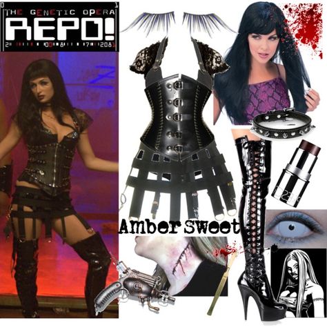 Amber Sweet Repo The Genetic Opera, Amber Sweet Costume, Repo The Genetic Opera Amber Sweet, Repo The Genetic Opera, Amber Sweet, Drag Ideas, Corset Costumes, 2020 Style, Couple Costumes