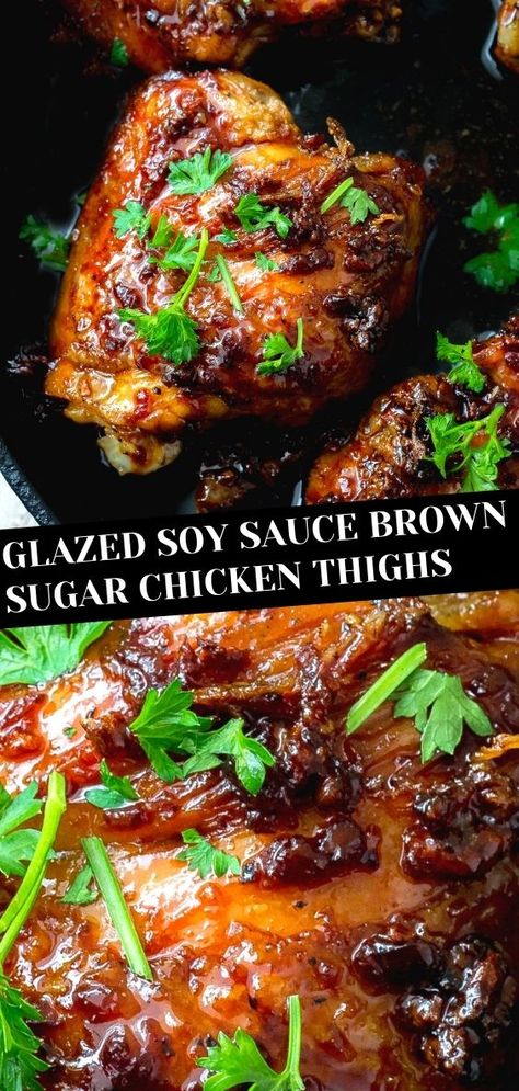 Brown Sugar Chicken Thighs, Chicken Legs In Air Fryer, Chicken Thighs Crockpot, Chicken Thighs Instant Pot, Asian Marinade For Chicken, Sticky Chicken Thighs, Recipes Chicken Thighs, Asian Chicken Thighs, Chicken Thighs In Oven