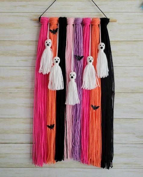 Halloween Yarn, Halloween Party Ideas, Halloween Tattoo, Fall Halloween Crafts, Halloween Diy Crafts, Theme Halloween, Pink Halloween, Fall Halloween Decor, Craft Night